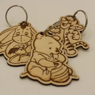 Personalised Engraved Wooden Keychains
