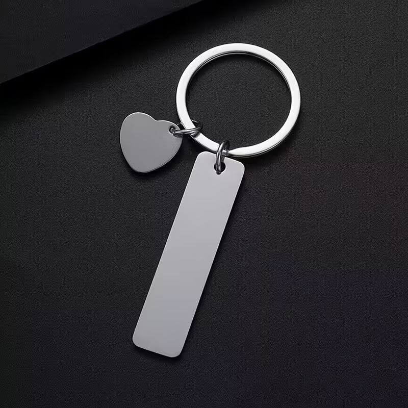Personalised Heart Keyring