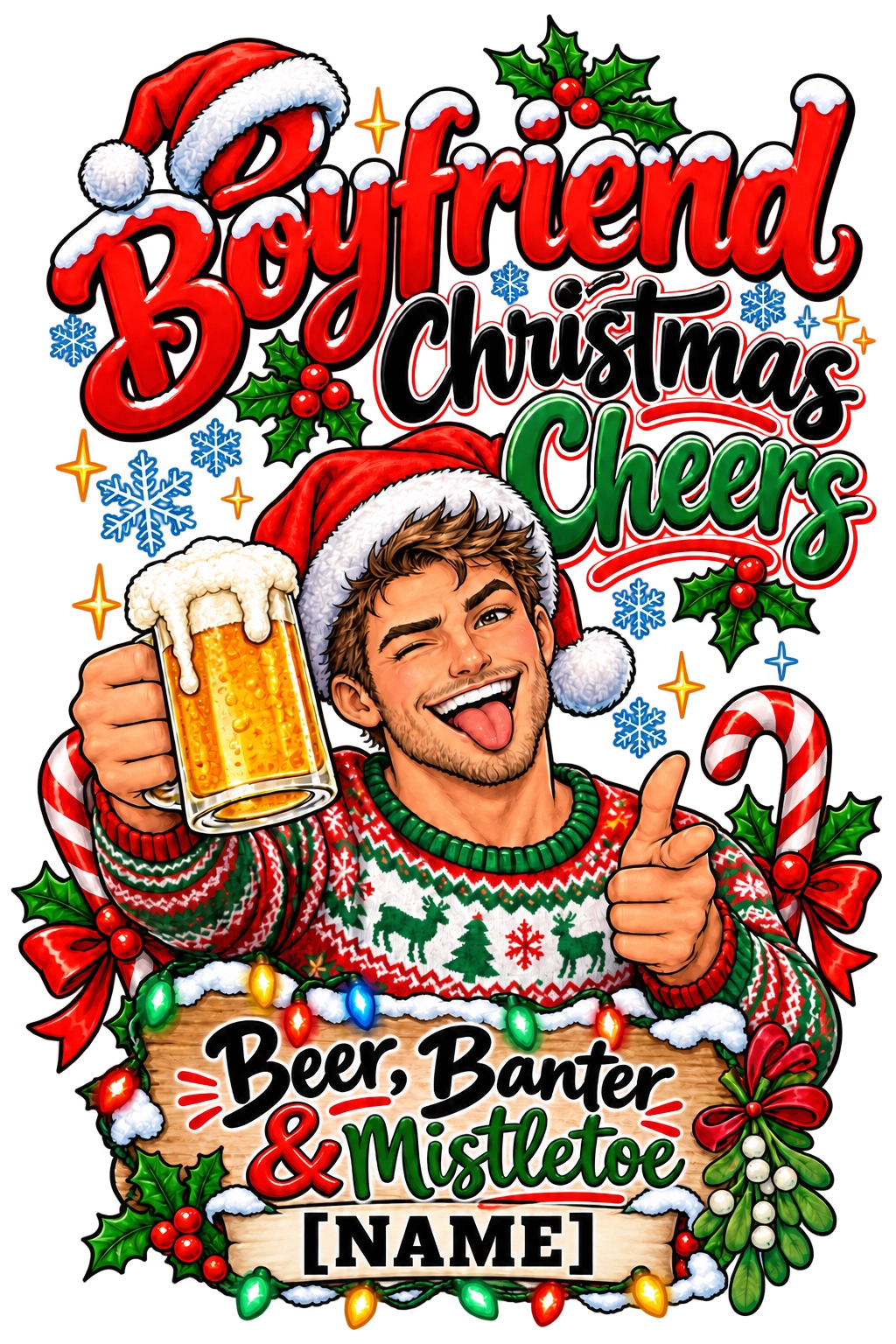 Personalised Christmas Stein