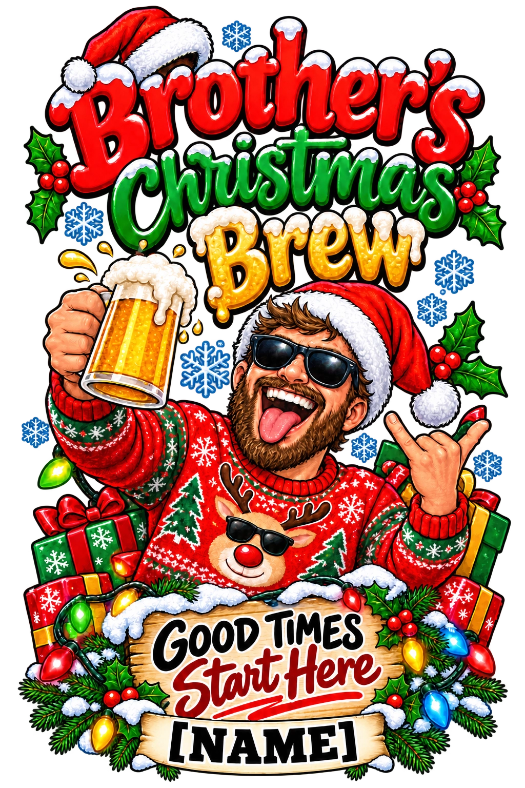 Personalised Christmas Stein