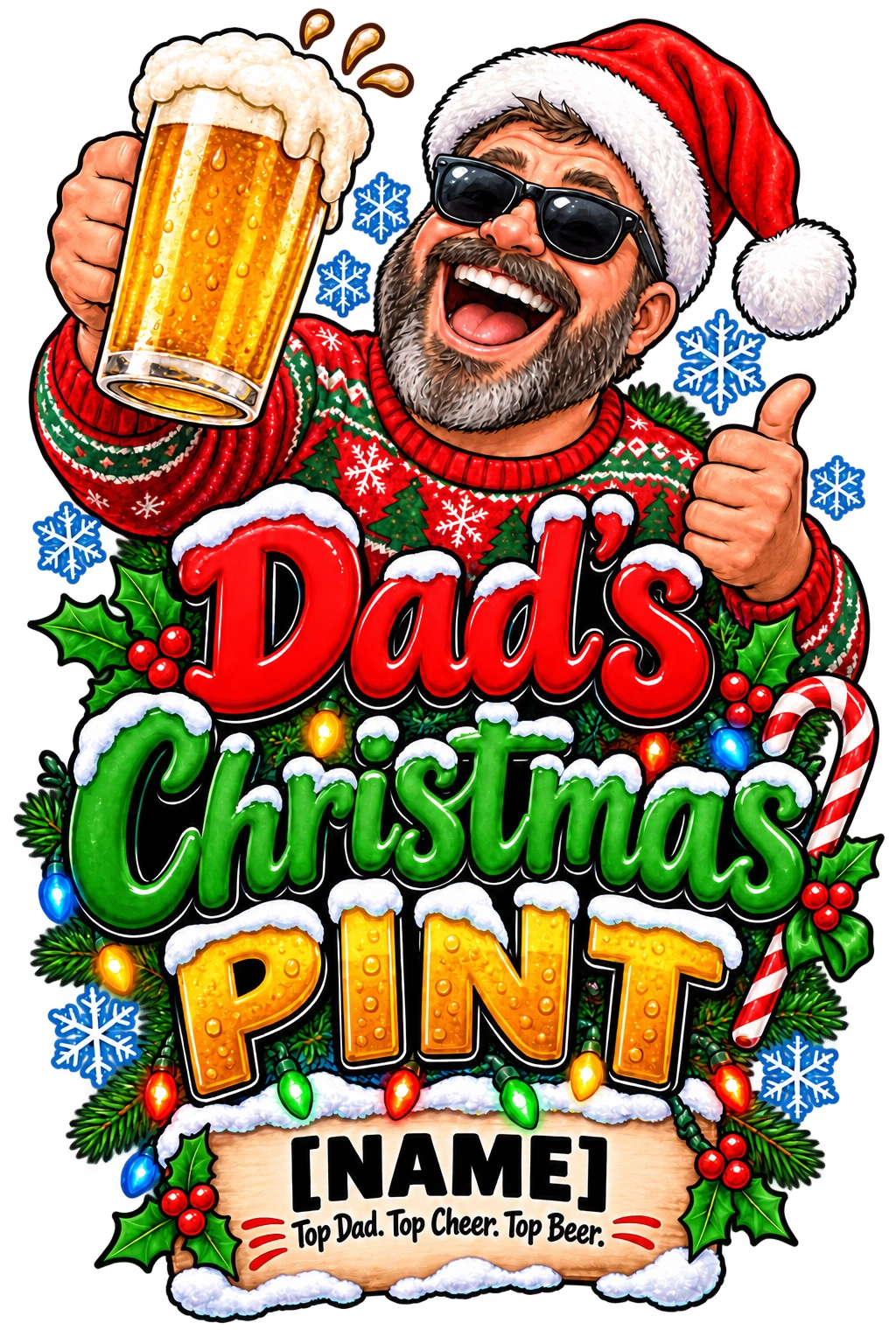 Personalised Christmas Stein