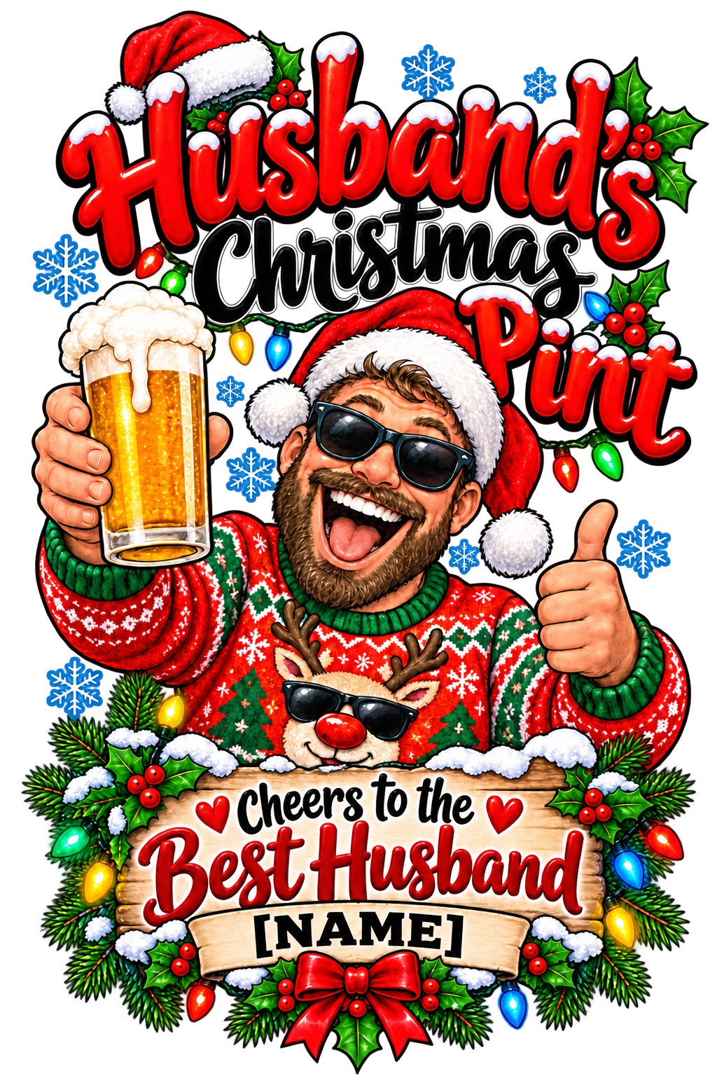 Personalised Christmas Stein