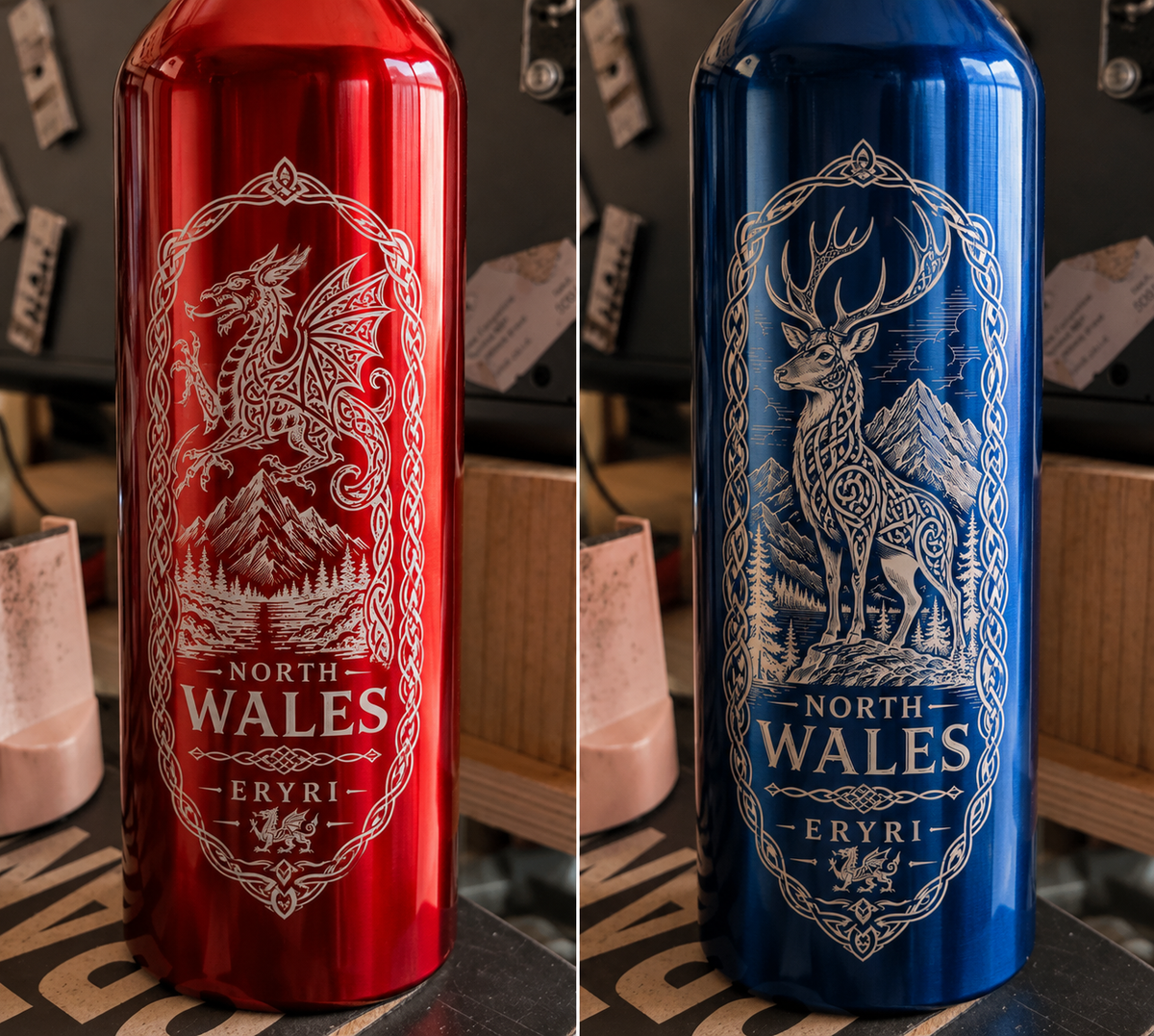Personalised Welsh Heritage Engraved Tumbler