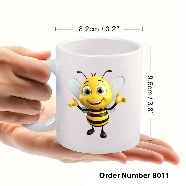 Personalised Bee Print Mug