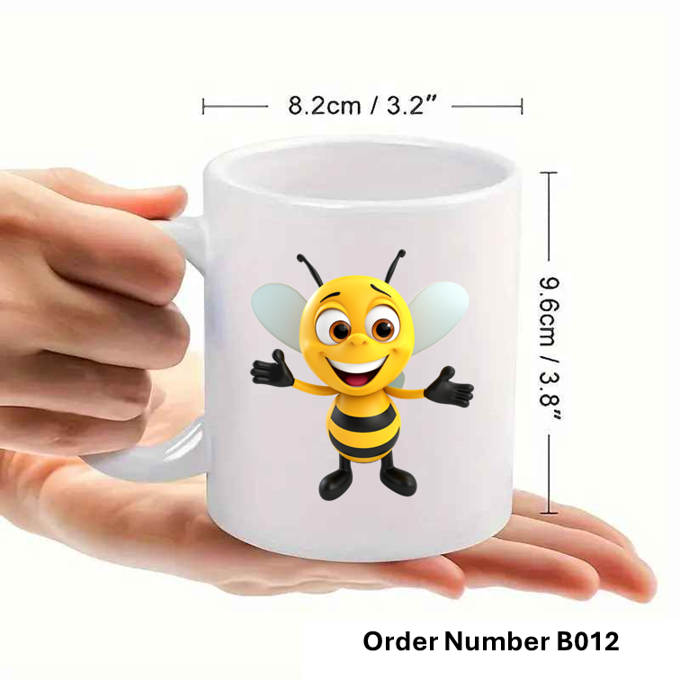 Personalised Bee Print Mug