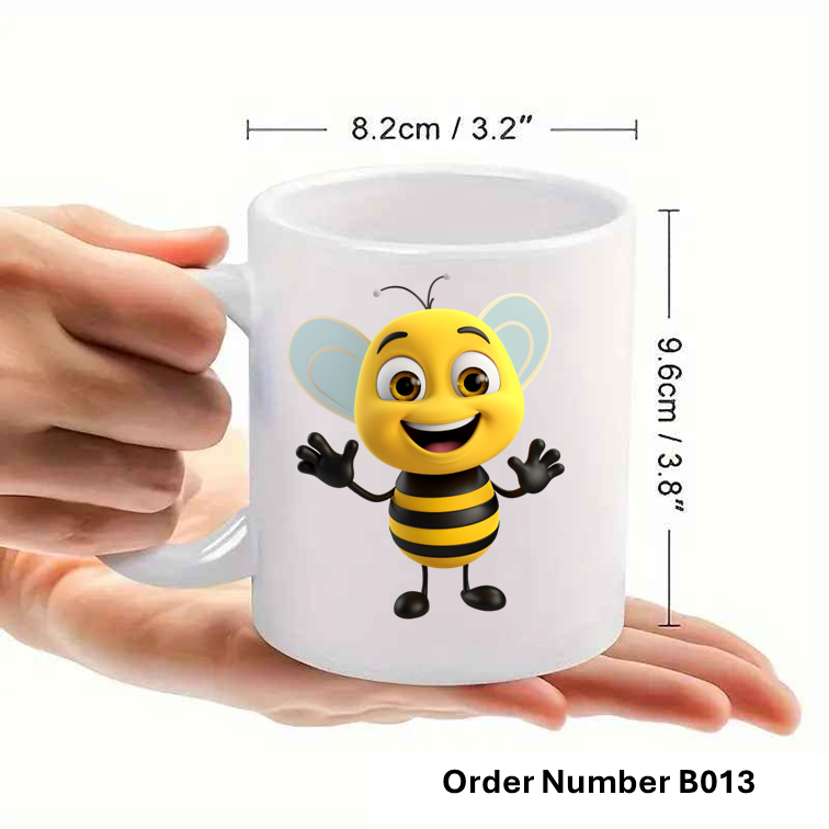 Personalised Bee Print Mug