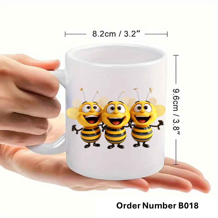 Personalised Bee Print Mug