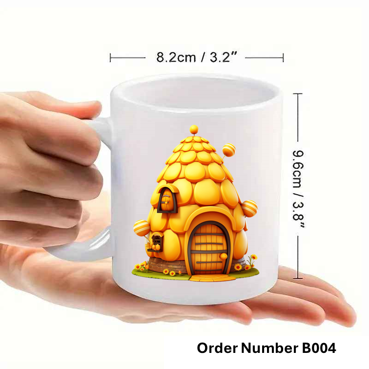 Personalised Bee Print Mug