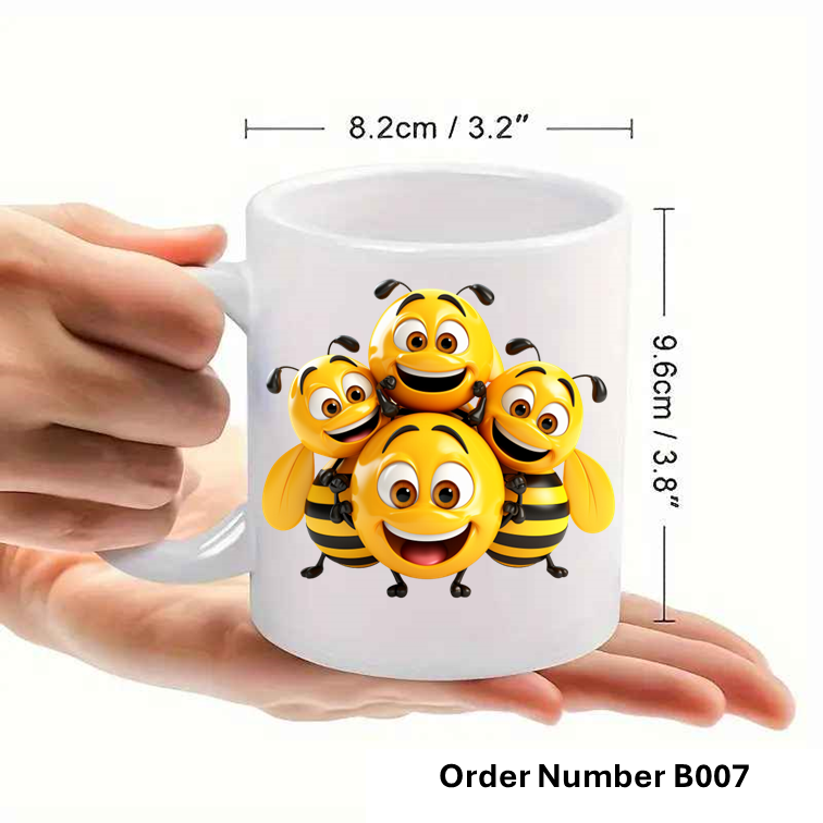 Personalised Bee Print Mug