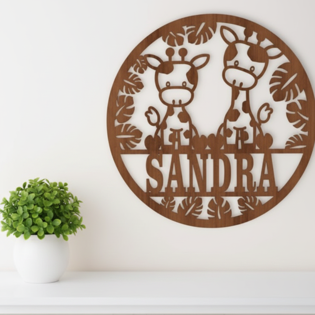 Giraffe Plaque